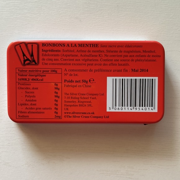 Metal Tin Box with Sliding Lid Paris France French Girl Poodle metal wallet - Picture 3 of 9